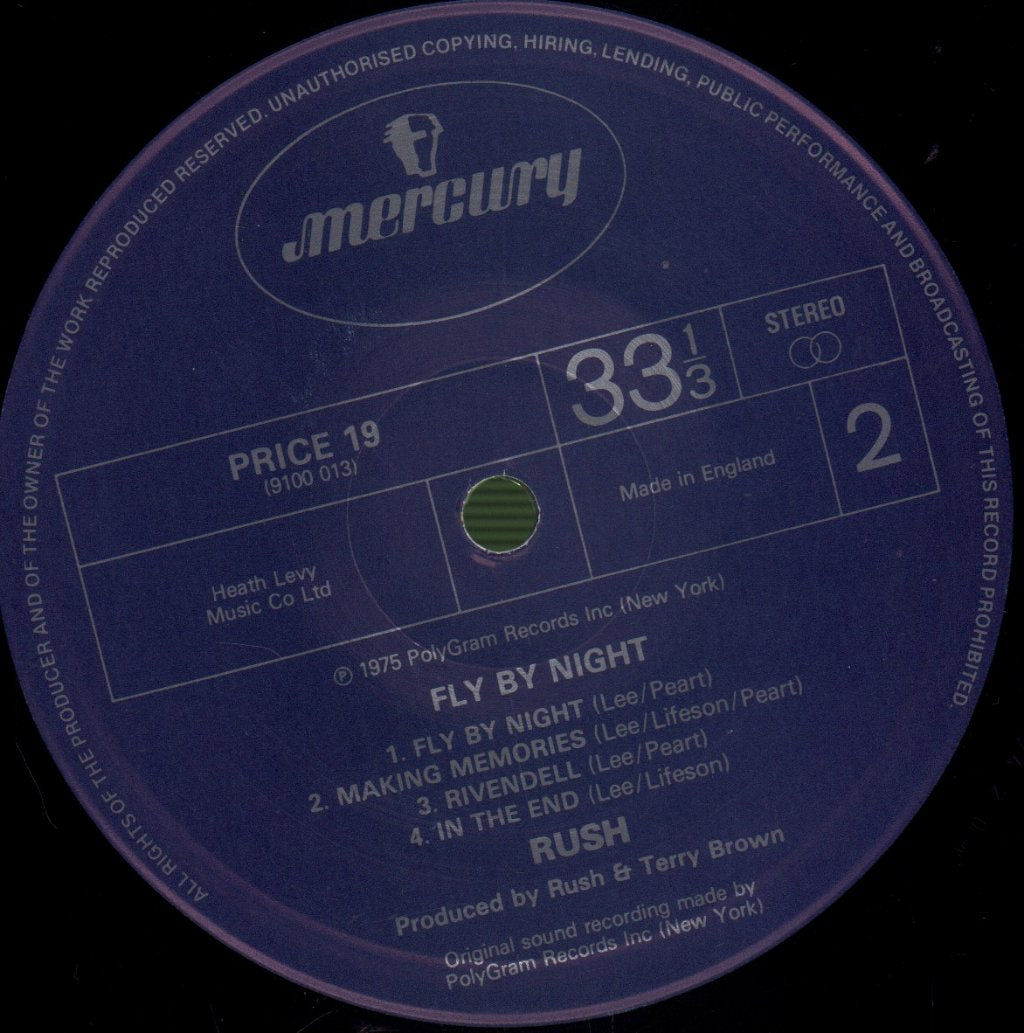 Rush - Fly By Night - Lp