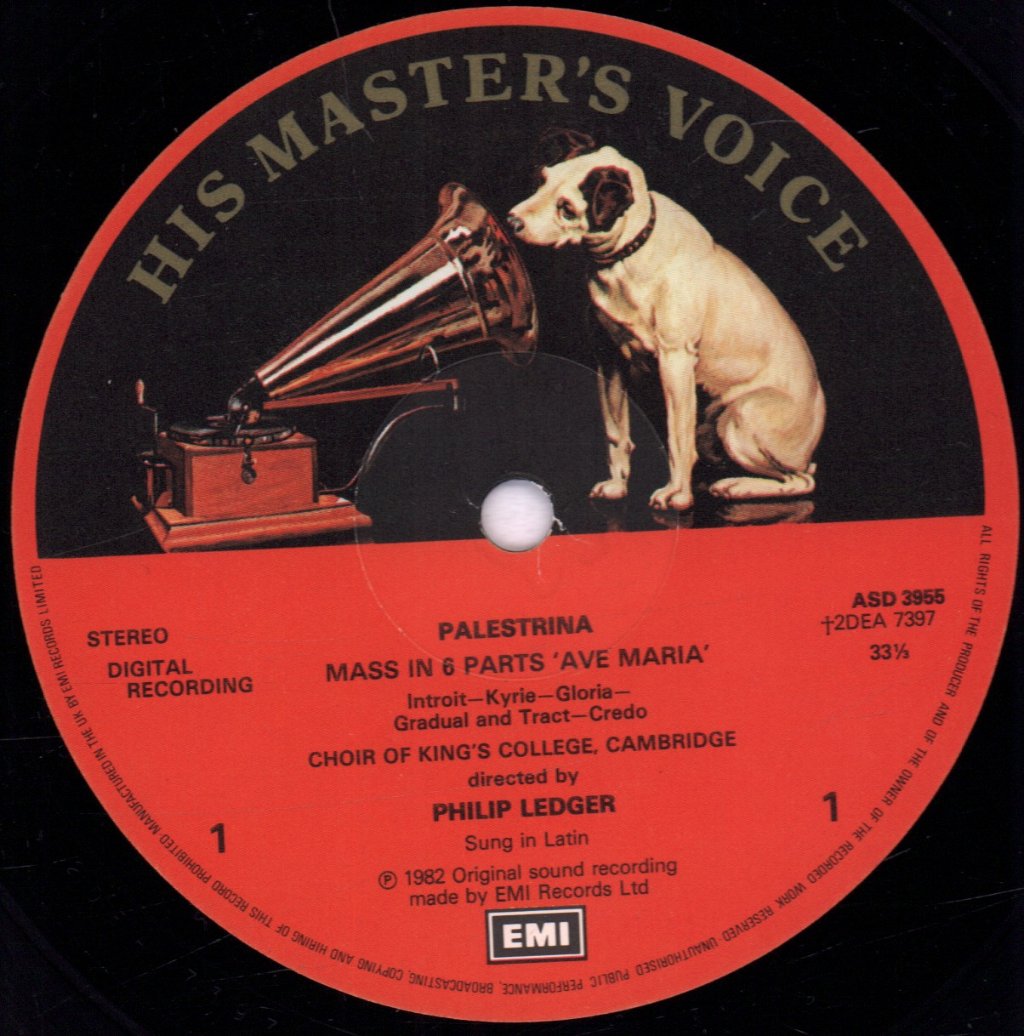 Choir Of Kings College Cambridge - Paestrina Missa Ave Maria In 6 Parts - Lp