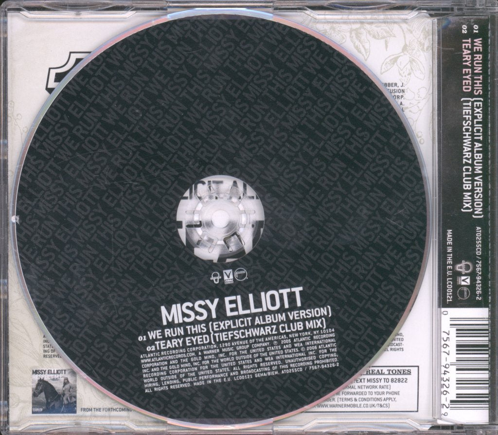 Missy Elliott - We Run This - Cd