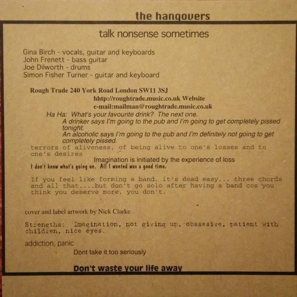 Hangovers - Soho - 7 Inch