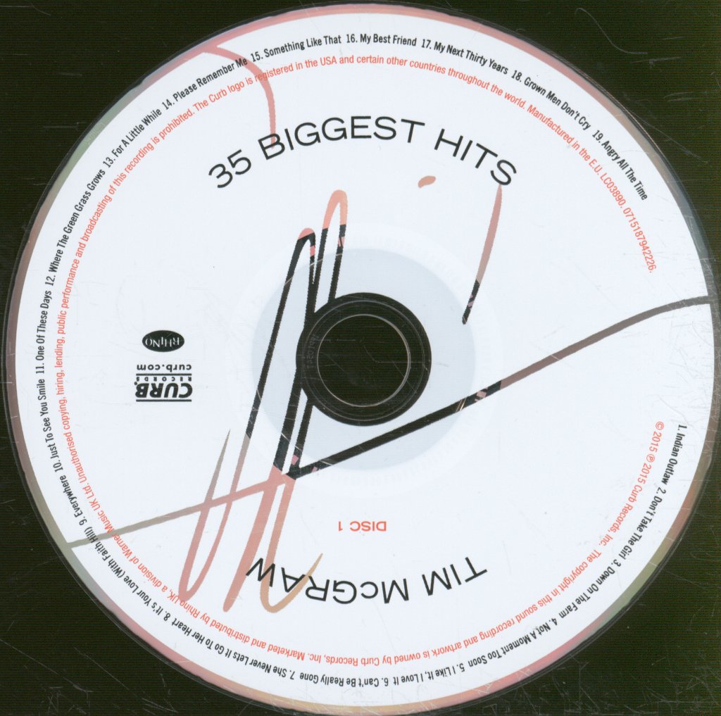 Tim Mcgraw - 35 Biggest Hits - Double Cd