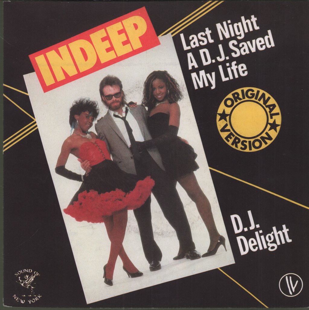 Indeep - Last Night A Dj Saved My Life - 7 Inch