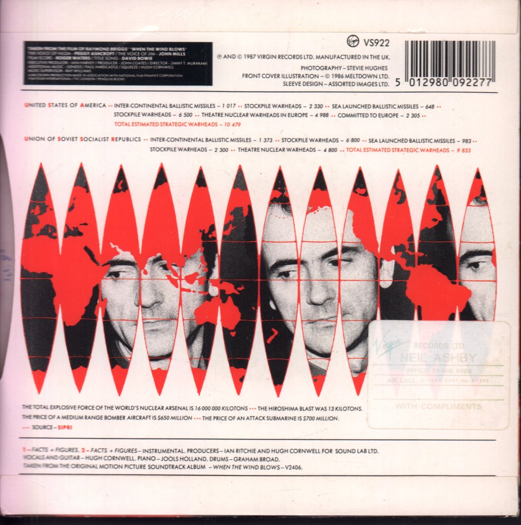 Hugh Cornwell - Facts And Figures - 7 Inch
