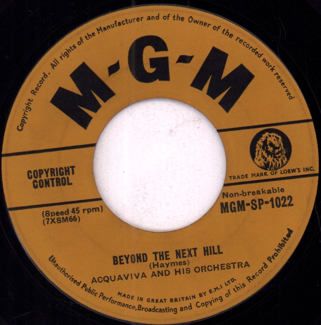 Acquaviva And His Orchestra - Beyond The Next Hill - 7 Inch