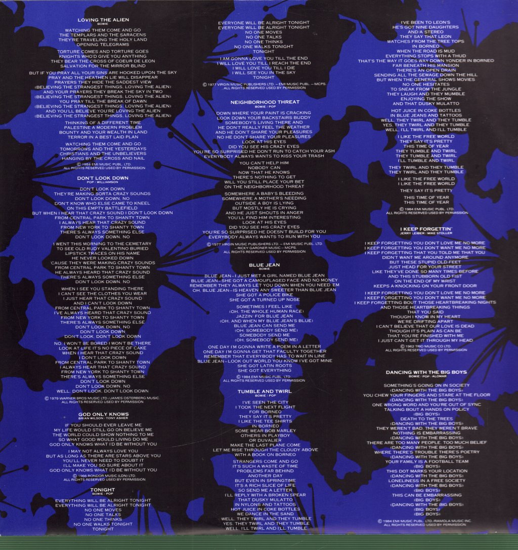 David Bowie - Tonight - Lp