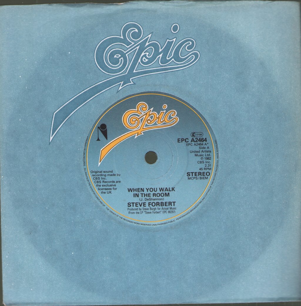 Steve Forbert - When You Walk In The Room - 7 Inch