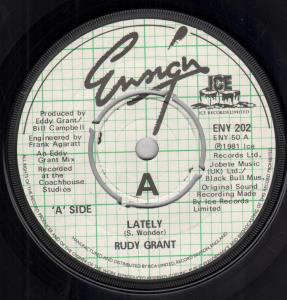 Rudy Grant - Lately - 7 Inch