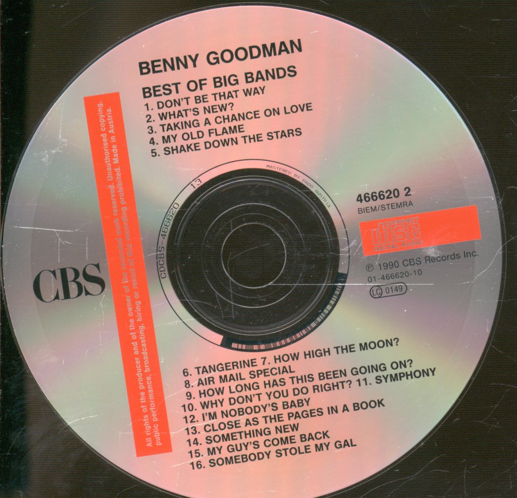 Benny Goodman - Best Of The Big Bands - Cd