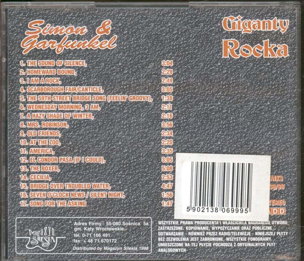 Simon And Garfunkel - Giganty Rocka - Cd