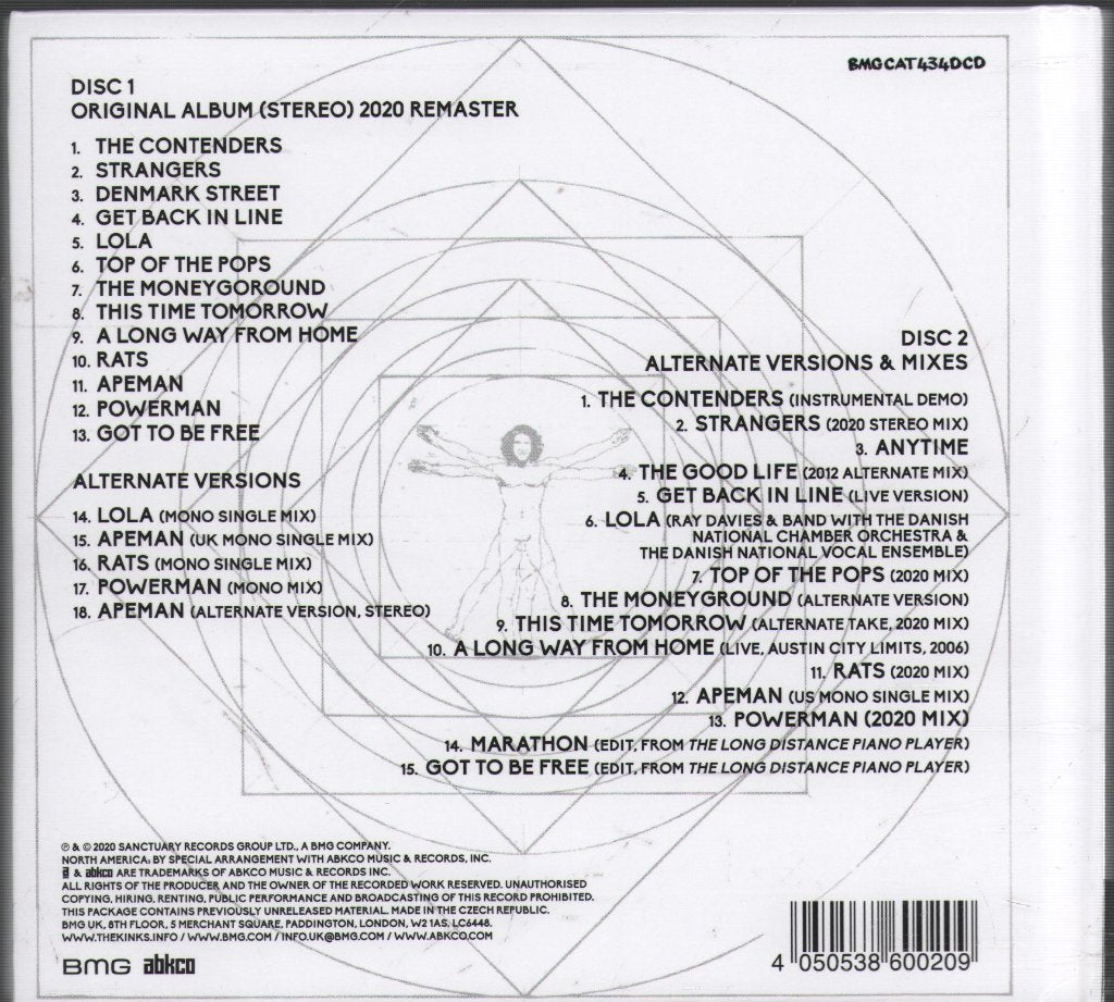 Kinks - Lola Versus Powerman And The Moneygoround Part One - Double Cd