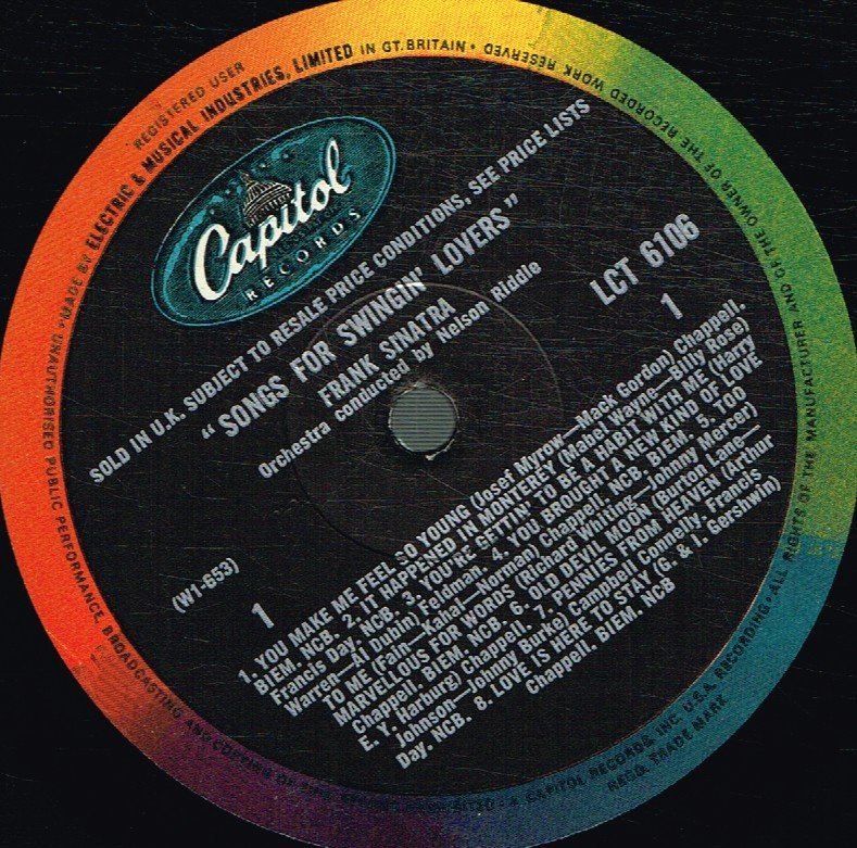Frank Sinatra - Songs For Swingin' Lovers - Lp