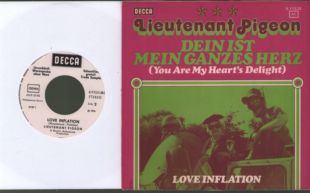 Lieutenant Pigeon - You Are My Heart's Delight - 7 Inch