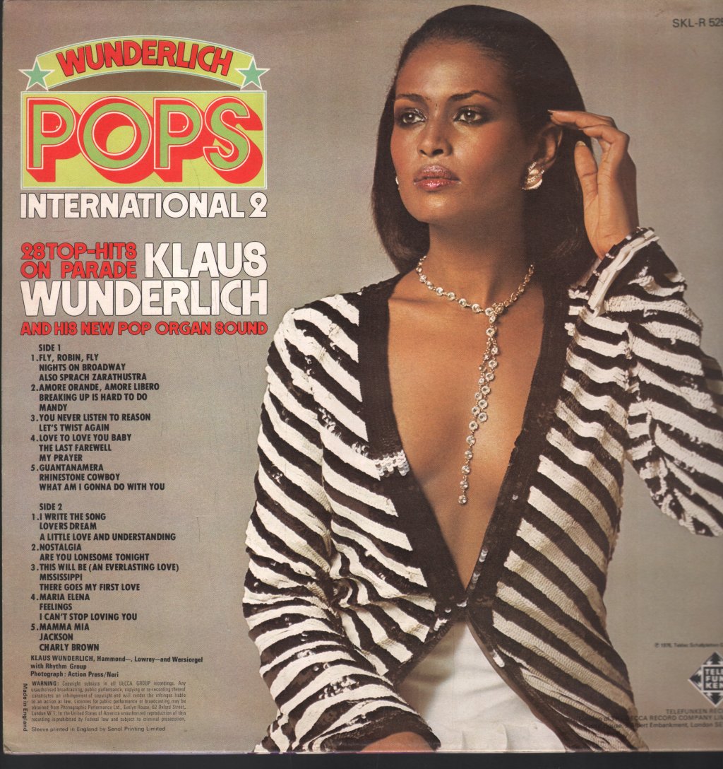 Klaus Wunderlich - Wunderlich Pops International 2 - Lp