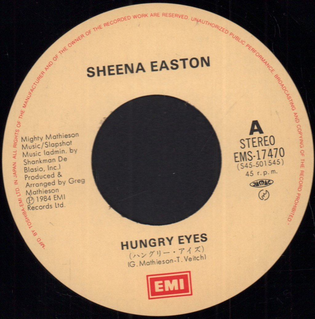 Sheena Easton - Hungry Eyes - 7 Inch
