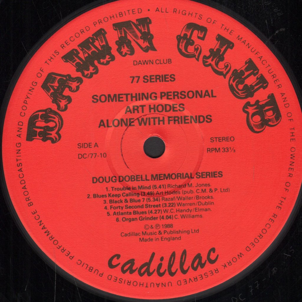 Art Hodes - Something Personal Alone With Friends - Lp