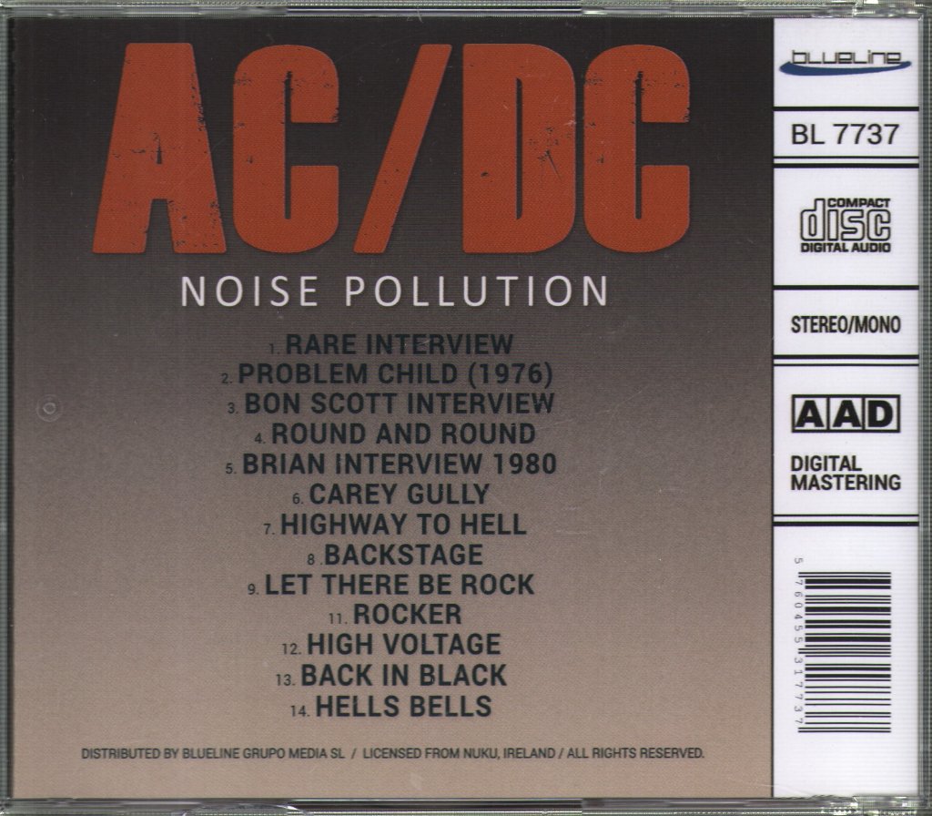 AC/DC - Noise Pollution - Cd