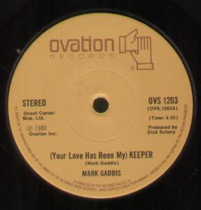Mark Gaddis - Your Love Has Been My Keeper - 7 Inch