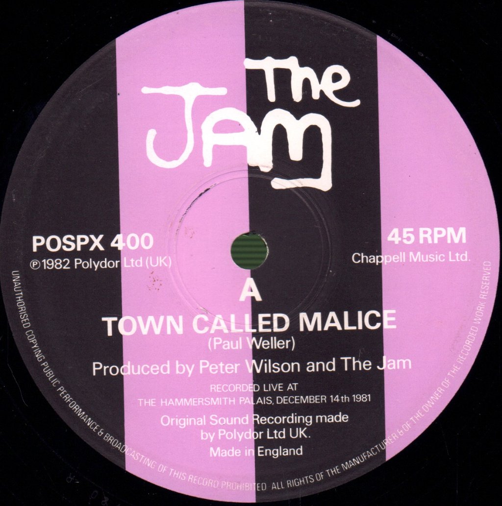 Jam - Town Called Malice (Live) - 12 Inch