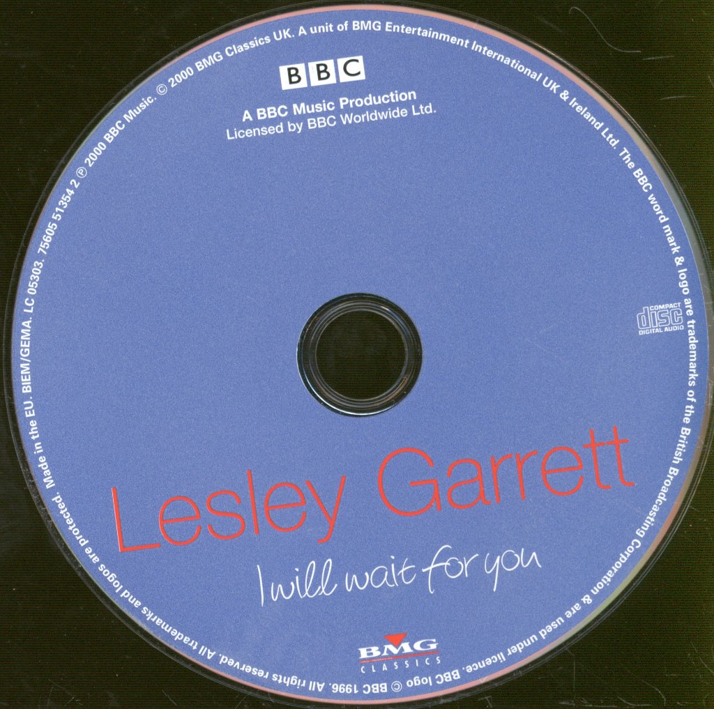 Lesley Garrett - I Will Wait For You - Cd