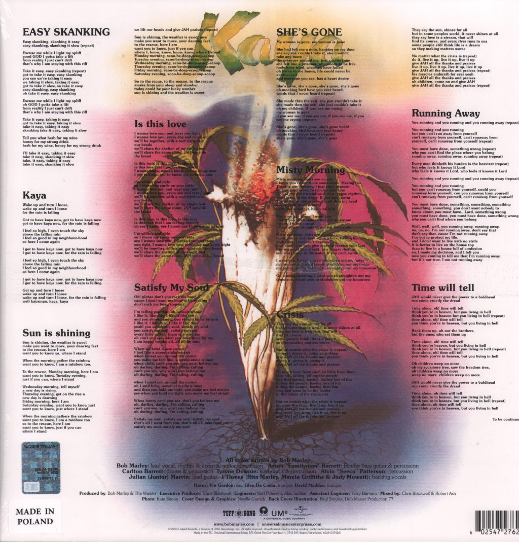 Bob Marley & The Wailers - Kaya - Lp