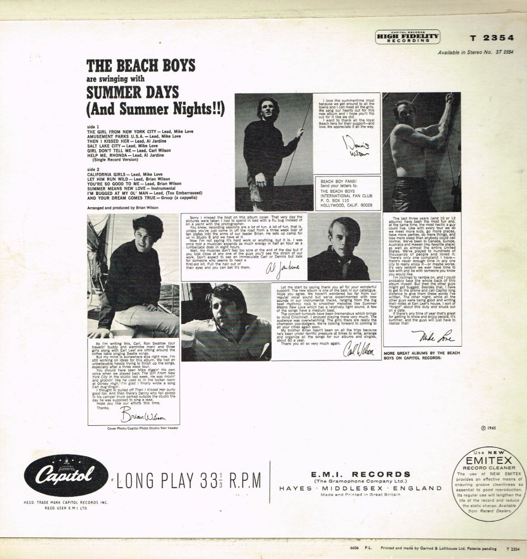 Beach Boys - Summer Days - Lp