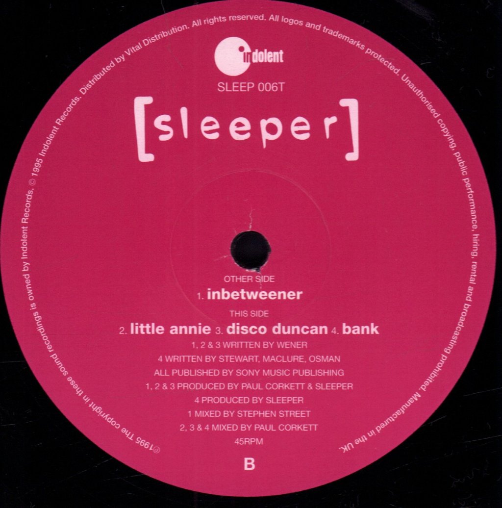 Sleeper (Indie Band) - Inbetweener - 12 Inch