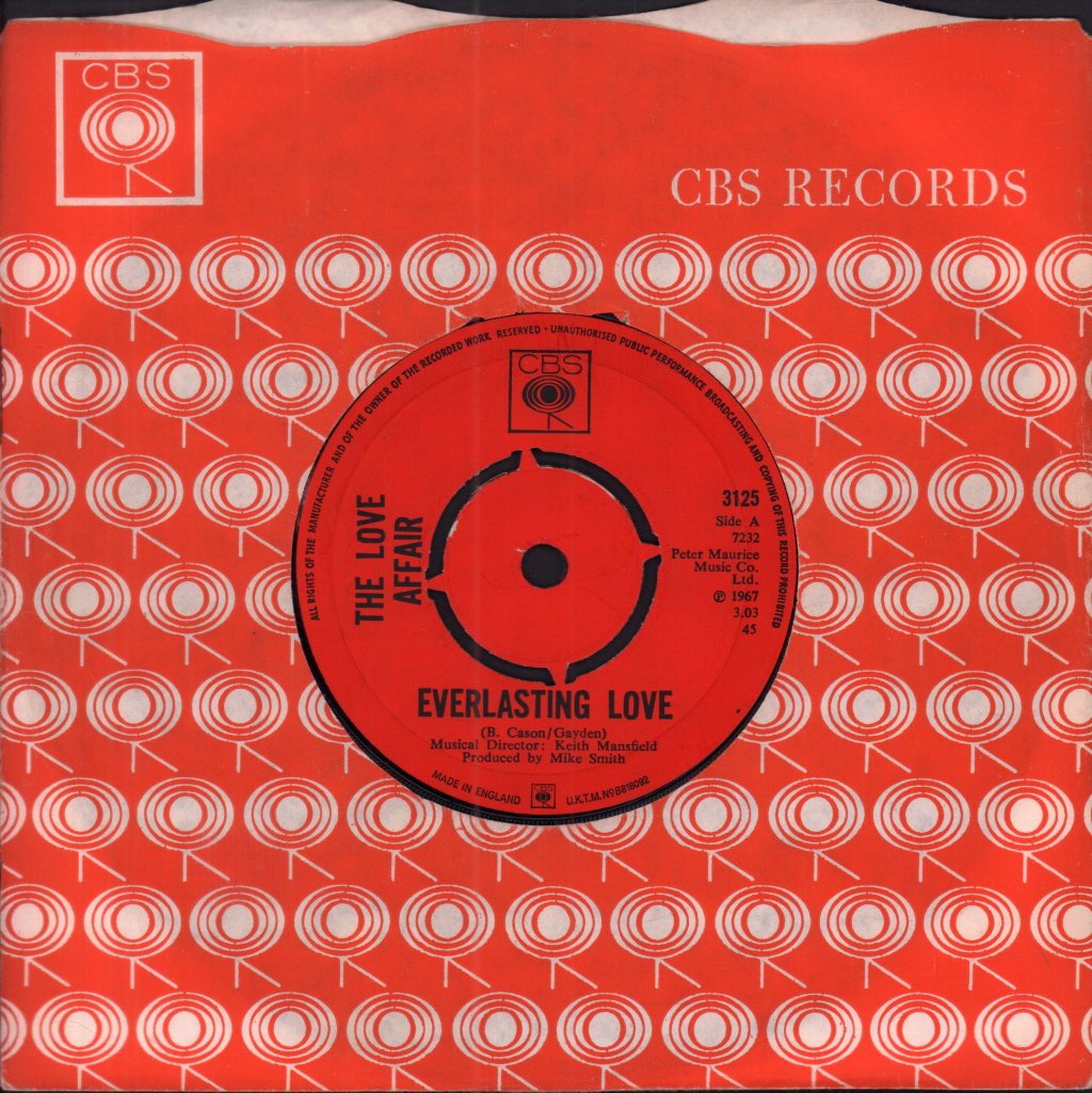 Love Affair - Everlasting Love - 7 Inch