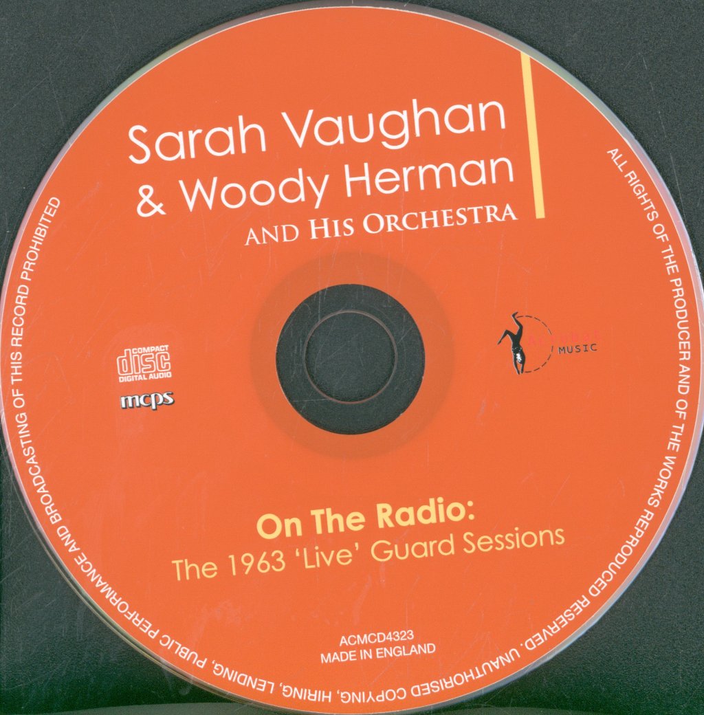 Sarah Vaughan & Woody Herman And His Orchestra - On The Radio: The 1963 'Live' Guard Sessions - Cd
