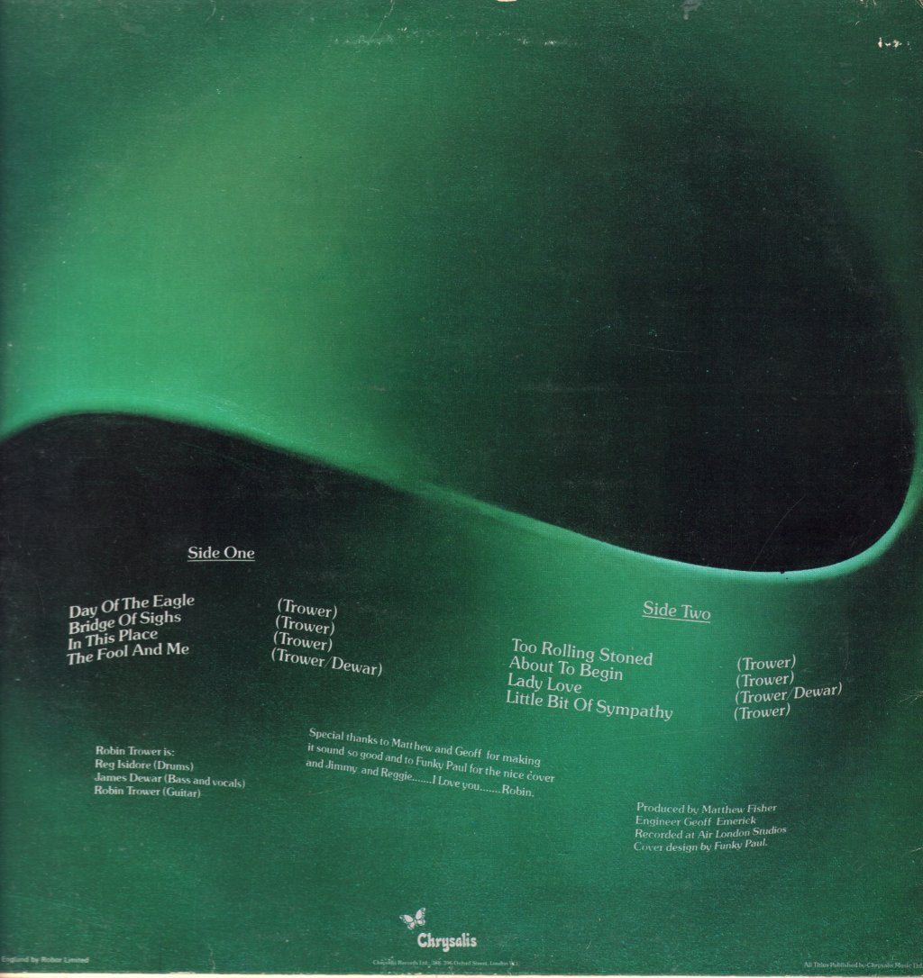 Robin Trower - Bridge Of Sighs - Lp