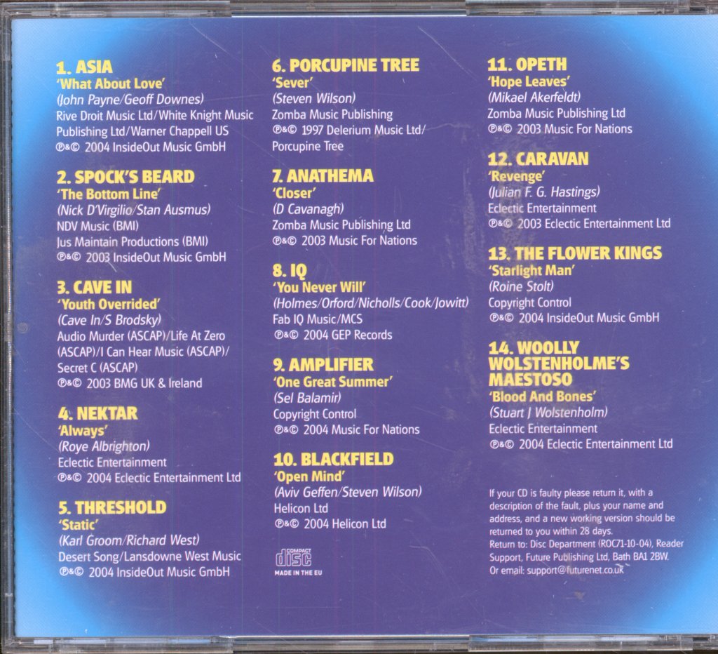 Various Artists - Out There: The Future Of Prog Rock - Cd