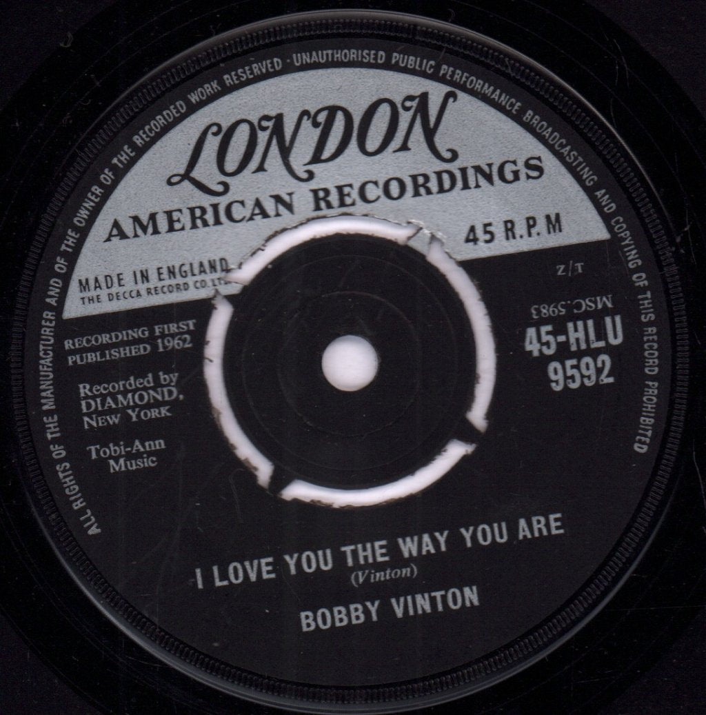 Bobby Vinton / Chuck And Johnny - I Love The Way You Are / You Are My Girl - 7 Inch