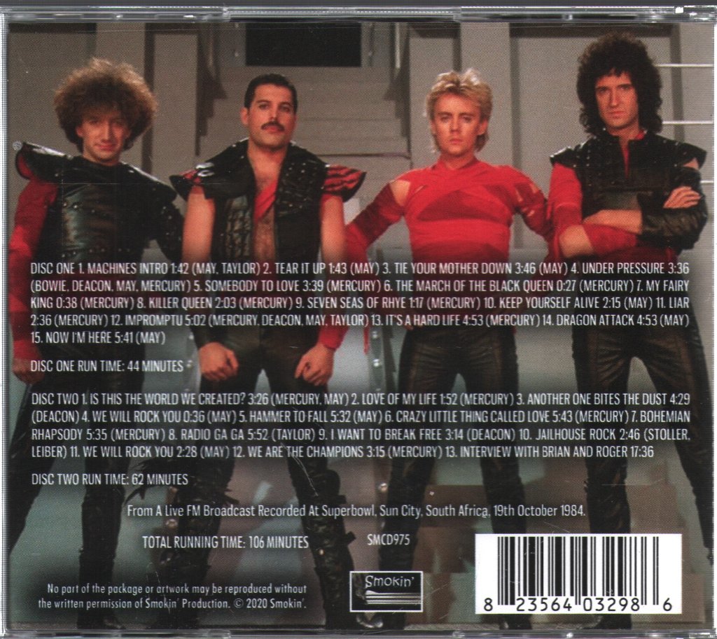 Queen - Sun City 1984 - Double Cd