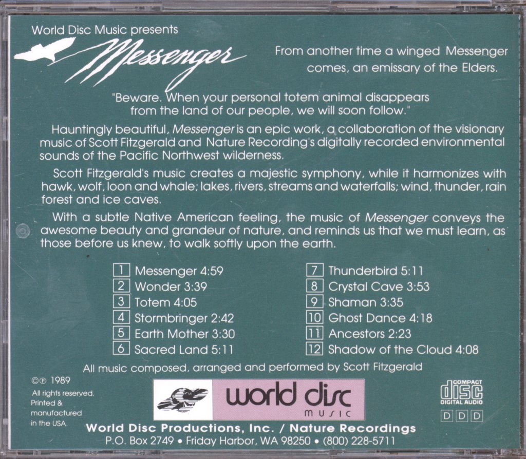 Scott Fitzgerald - Messenger - Cd