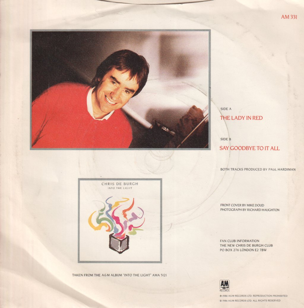 Chris De Burgh - Lady In Red - 7 Inch