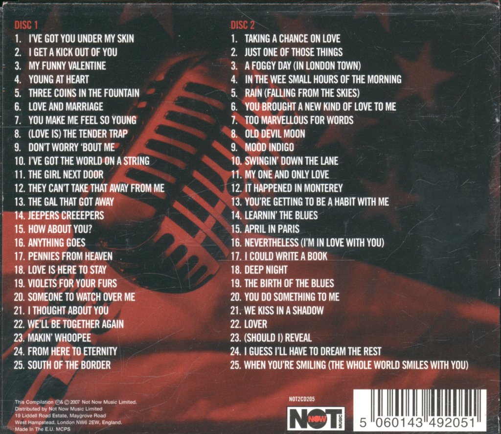 Frank Sinatra - Great American Songbook - Double Cd
