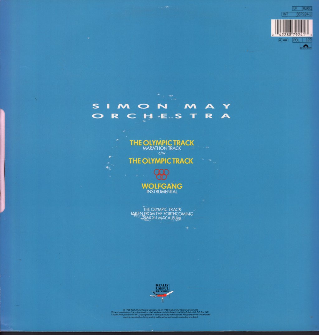 Simon May Orchestra - Olympic Track - 12 Inch