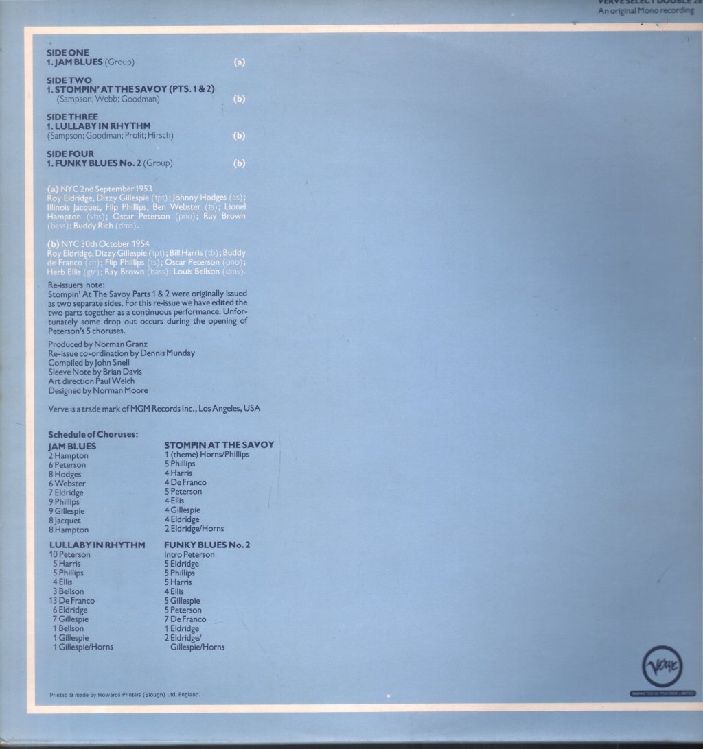 Dizzy Gillespie - Gillespie Jam Sessions - Lp