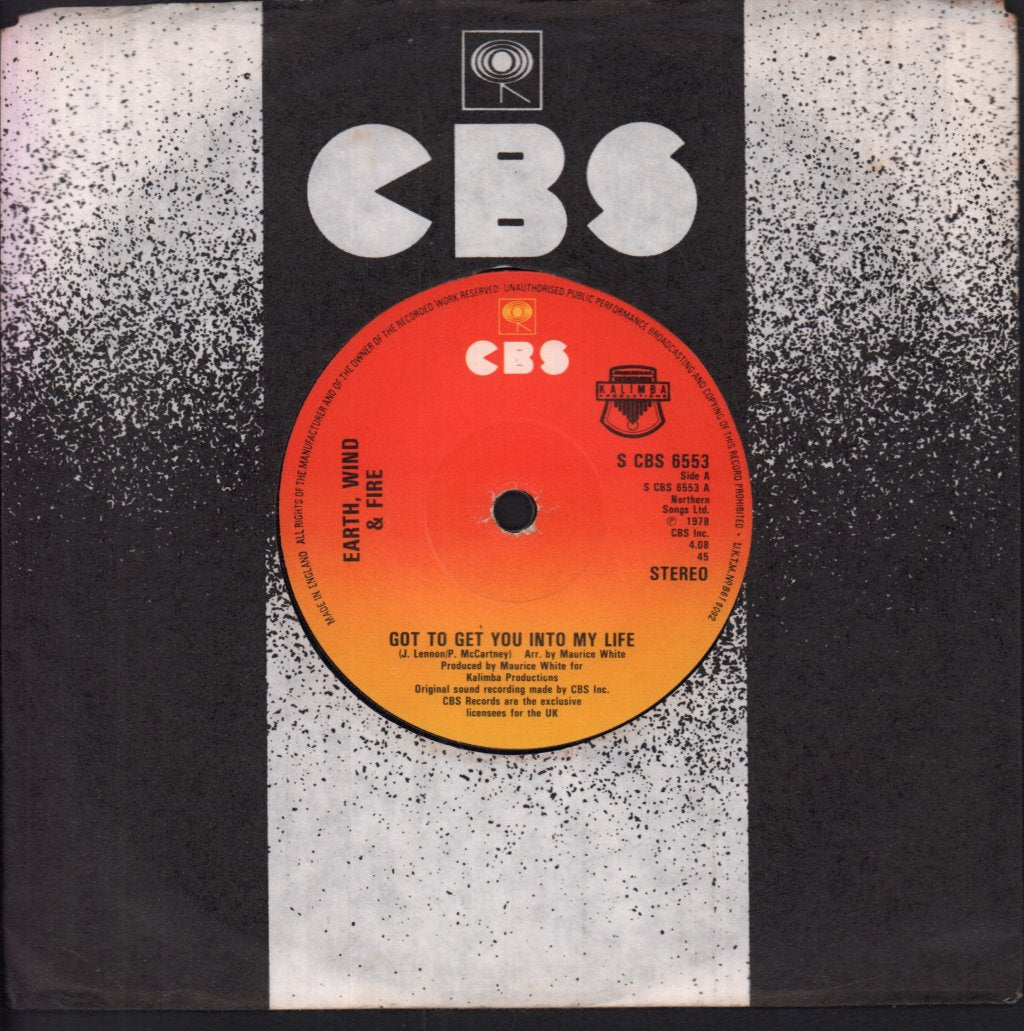 Earth Wind And Fire - Got To Get You Into My Life - 7 Inch