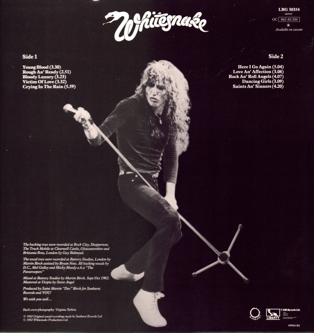 Whitesnake - Saints And Sinners - Lp – Vinyl Tap