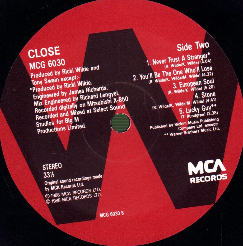 Kim Wilde - Close - Lp