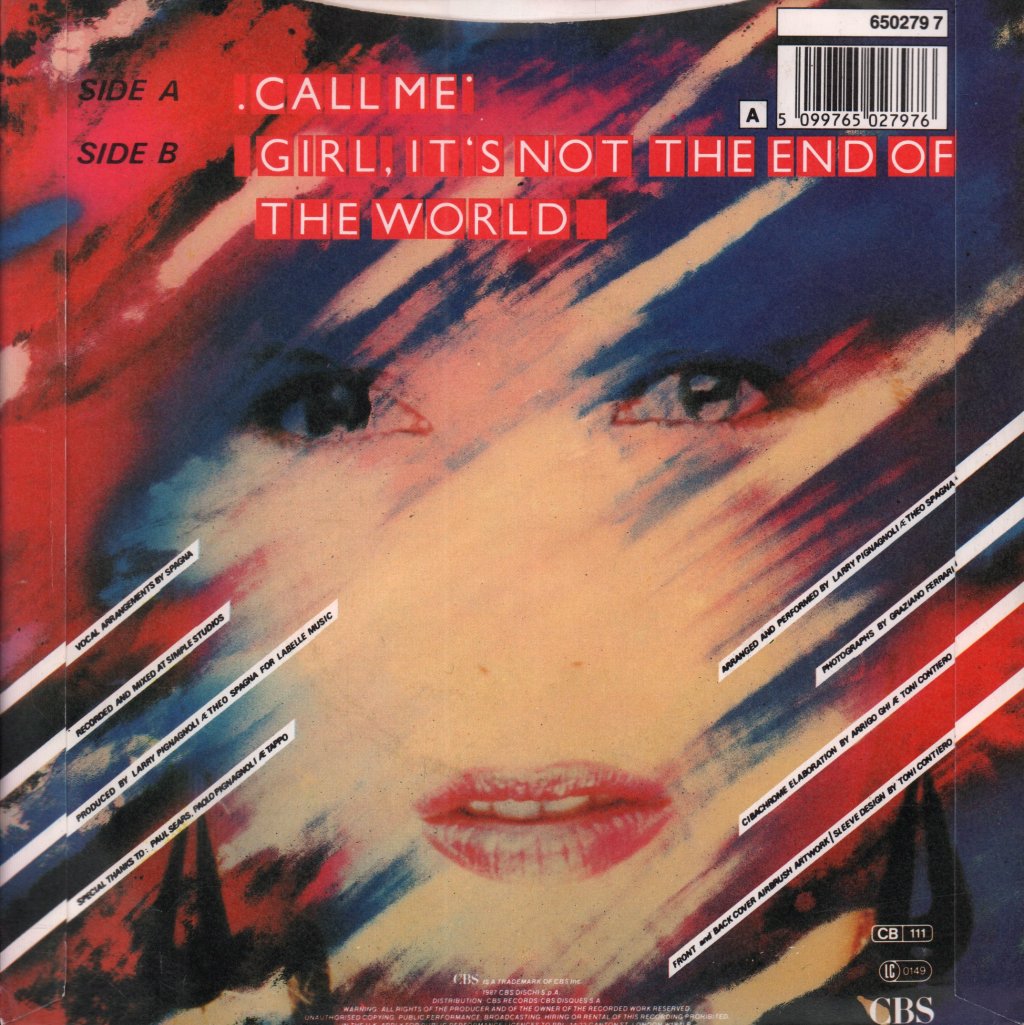 Spagna - Call Me - 7 Inch