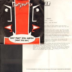 Dansworks - Say That You Mean - 7 Inch