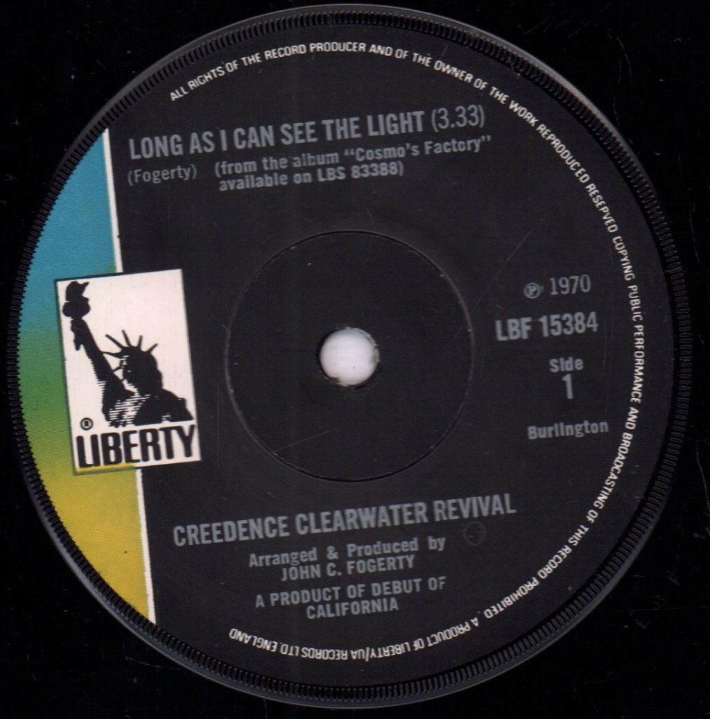 Creedence Clearwater Revival - Long As I Can See The Light - 7 Inch