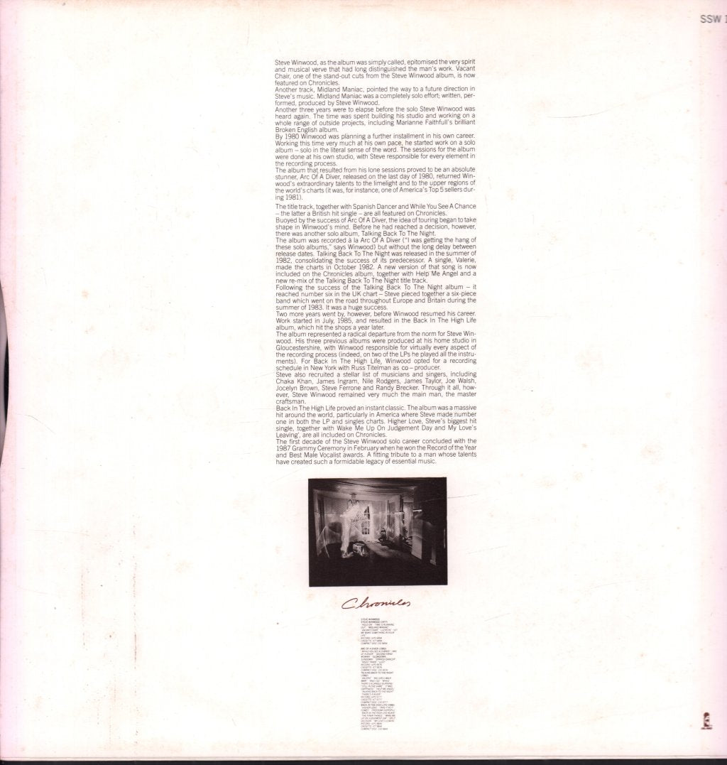 Steve Winwood - Chronicles - Lp