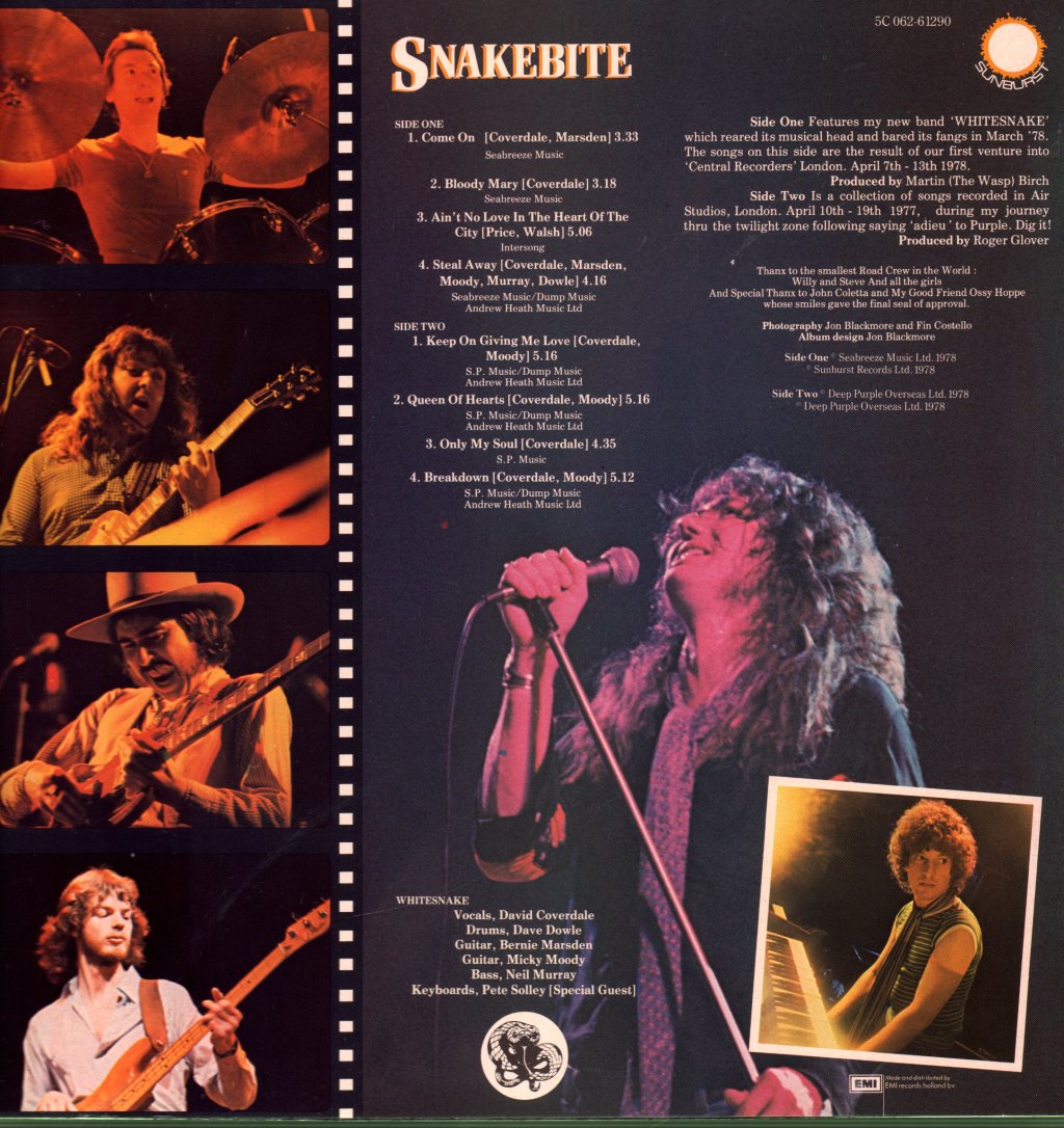 Whitesnake - Snakebite - Lp