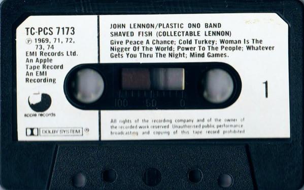 John Lennon - Shaved Fish - Cassette