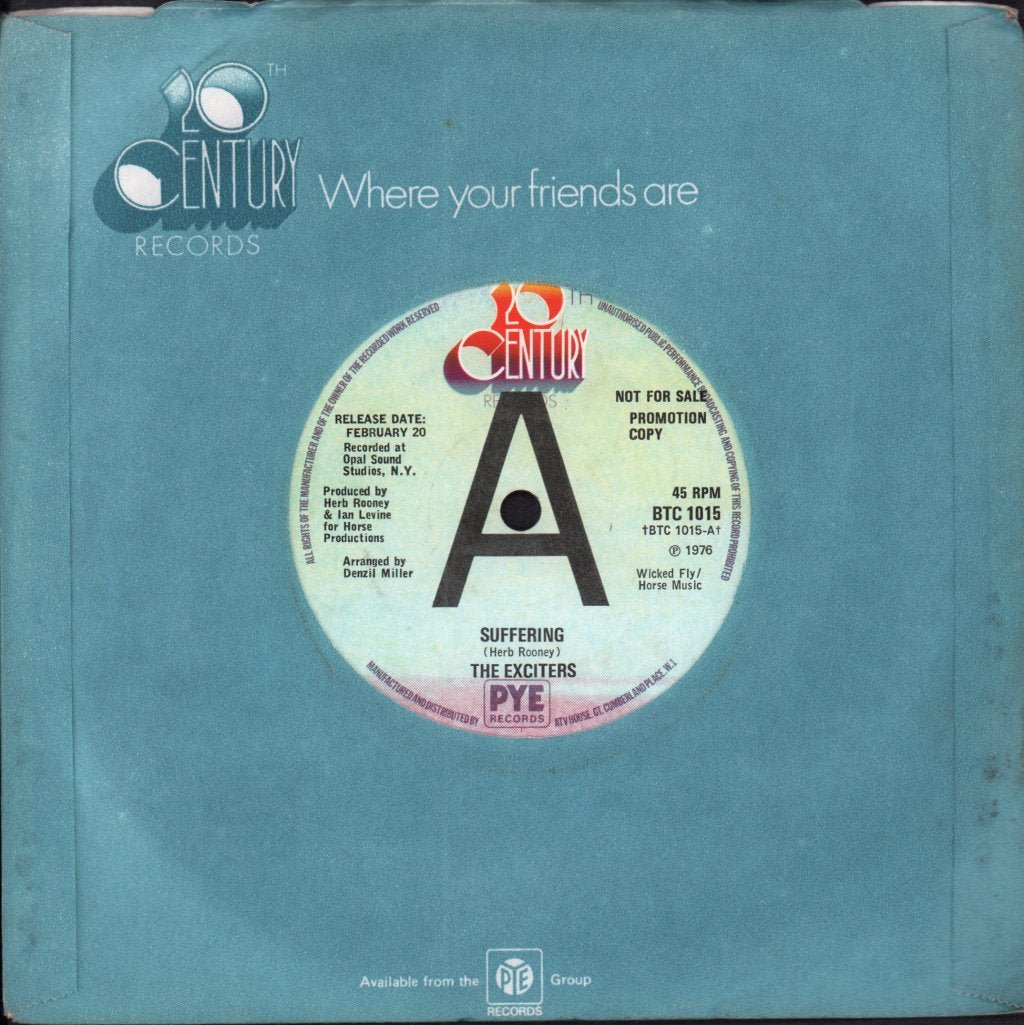 Exciters - Suffering - 7 Inch