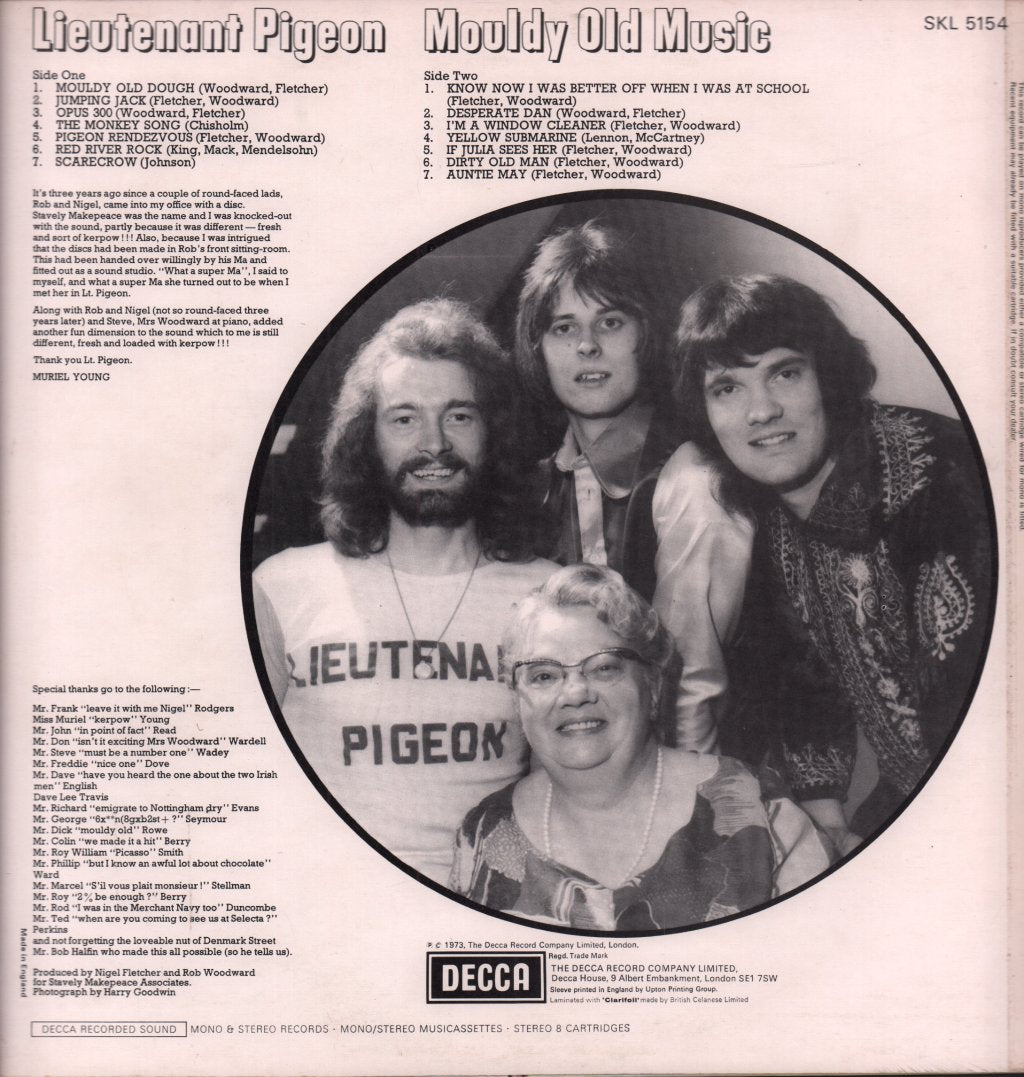Lieutenant Pigeon - Mouldy Old Music - Lp