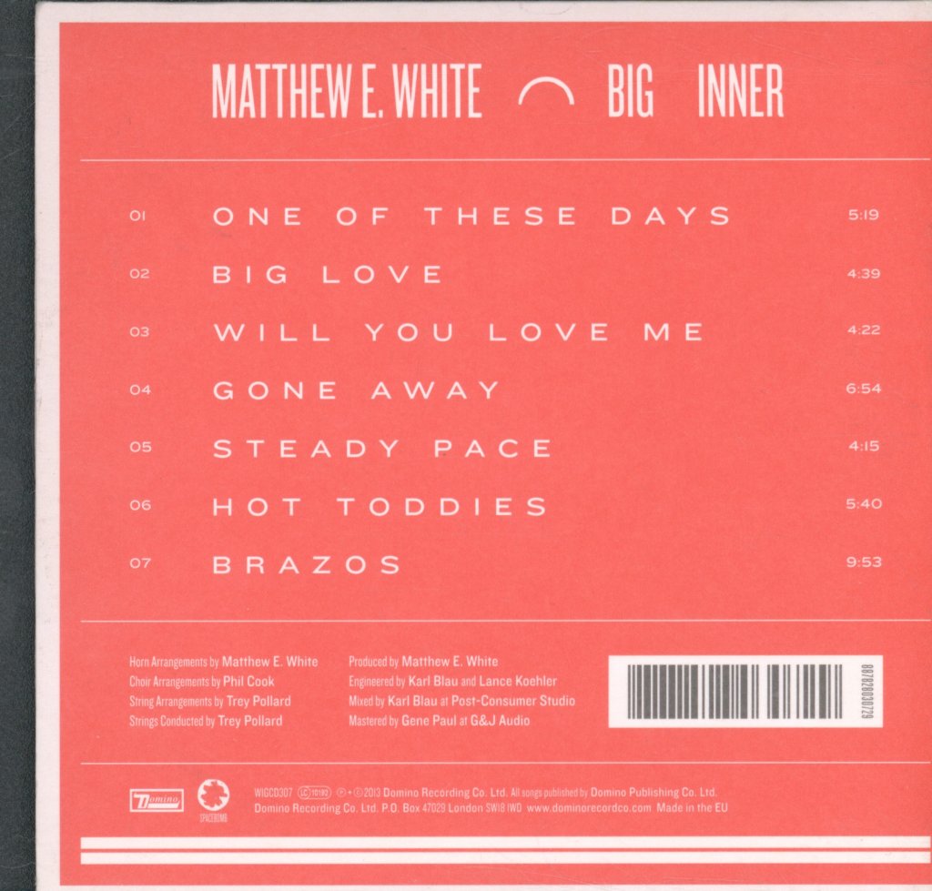 Matthew E. White - Big Inner - Cd