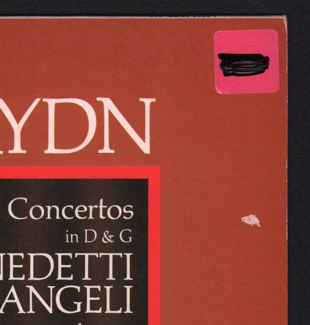 Arturo Benedetti Michelangeli / Zürcher Kammerorchester / Edmond De Stoutz - J. Haydn - Klavierkonzerte D-Dur & G-Dur - Lp